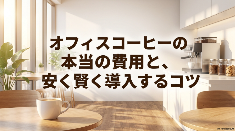オフィスコーヒーの本当の費用と安く賢く導入するコツ